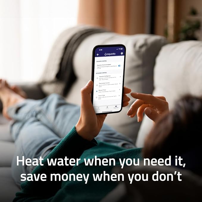 Digital Water Heater Timer. WiFi Smart Water Heater Controller. Reduce Electricity Waste. Installs in Minutes, No Plumbing Required. for Electric Water Heater, Leak Sensor Included