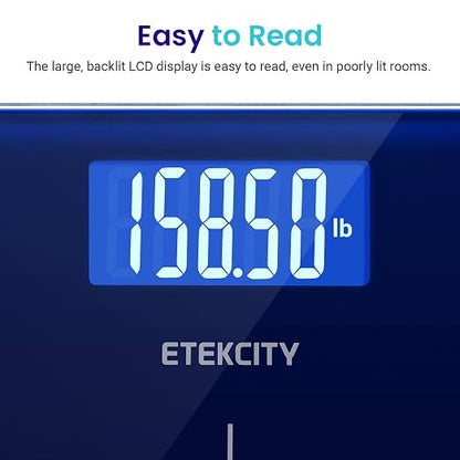 Etekcity Scale for Body Weight, Bathroom Digital Electric Scale for People, Measures Weight up to 400 lbs, Blue (Pack of 5)