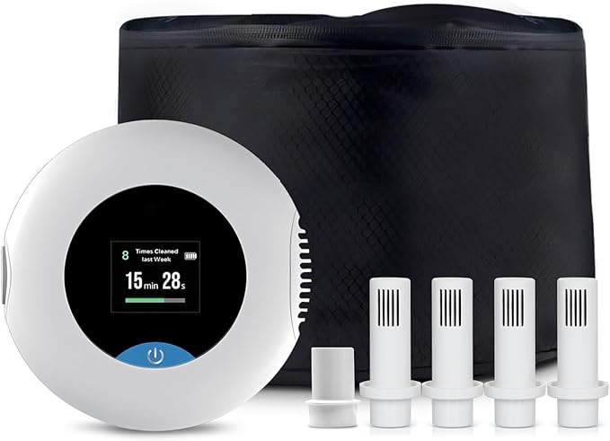 Multi-Function Cleaner Upgraded Cleaning Kit for Virtuclean Machine with 4PCS Filters | 100% Waterless | One-Step Sleep Equipment Maintenance | Easy, Efficient, and Time-Saving Operation