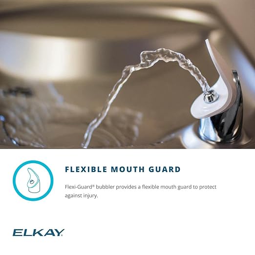Elkay Wall Mount ADA Cooler Filtered Non-refrigerated Light Gray Granite