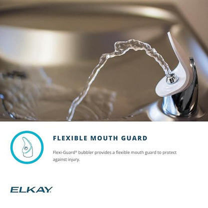 Elkay Wall Mount ADA Cooler Filtered Non-refrigerated Light Gray Granite