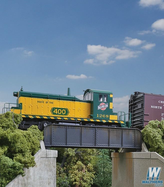 Walthers Cornerstone HO Scale 30' Single-Track Railroad Through Girder Bridge - Kit Train Collectable Train