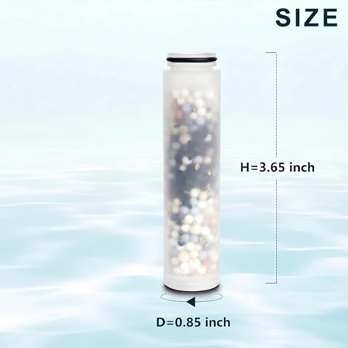 Replacement Handheld Shower Filter Compatible with AquaCare Handheld Shower Heads, Hard Water High Efficiency Filter 3 Pcs