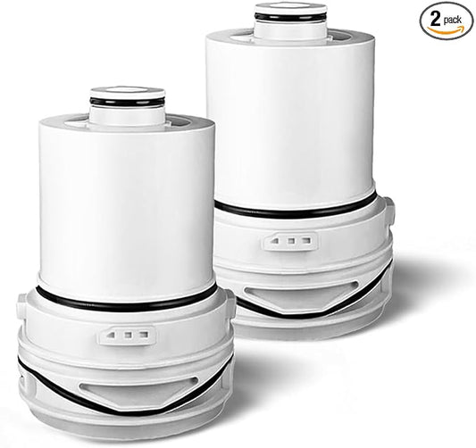 Shower Filter - Replacement Cartridges Compatible with Delta Clarifi, Reduces Dry Skin and Hair Damage (2 Pack)