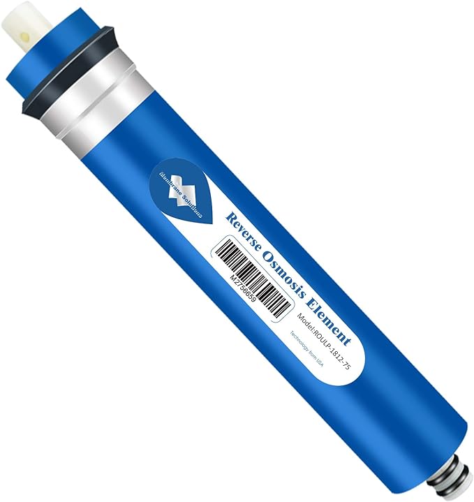 Membrane Solutions 75 GPD RO Membrane, Reverse Osmosis Membrane Element 11.75" x 1.75" Water Filter Replacement for Undersink Home Drinking RO Water Filtration System
