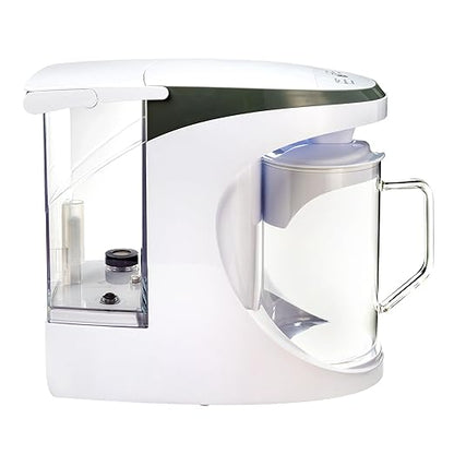 AquaTru Carafe Smart Countertop Water Purifier | App-Connected 4-Stage Reverse Osmosis System with Glass Carafe Removes Forever Chemicals, Lead & Fluoride | Track Filter Life | No Plumbing