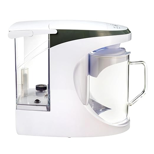 AquaTru Carafe Smart Countertop Water Purifier | App-Connected 4-Stage Reverse Osmosis System with Glass Carafe Removes Forever Chemicals, Lead & Fluoride | Track Filter Life | No Plumbing