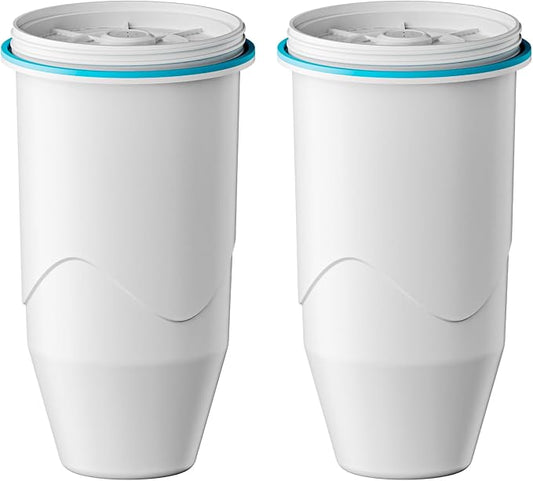 Compatible with Zero Pitchers and Dispenser, 2 Pack | 0 TDS Premium Filtration, Fit for ZR-001 ZR-004 ZP-006 ZR-017 ZS-008 Filters, reducing Lead, Chromium, and Contaminants