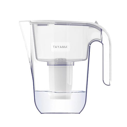 Tayama Alkaline Water Filter Pitcher, 10-Cup Capacity, 3.2L, pH Up to 9, Removes Chlorine and Heavy Metals