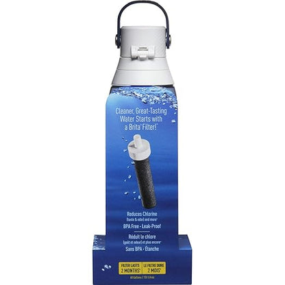 Brita 26 Ounce Premium Filtering Water Bottle with Filter - BPA Free - Night Sky