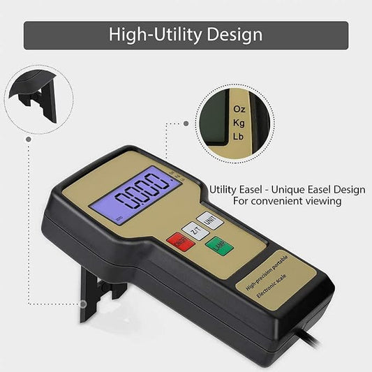 220LB High Accuracy Electronic Digital Refrigerant Charging Weight Scale with Case, A/C HAVC Refrigerant Charging Scale for Freon Refrigerant Recovery Tank