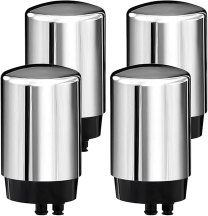 4 Pack Faucets Filters Cartridge(FR-200,FF-100)，Replacement for Brita® Faucet Filter,Water Filter Compatible with Brita® Faucet Filtration Systems- Chrome