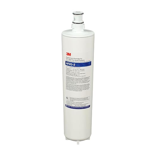 3M High Flow Series Filter Cartridge HF20-S | For ICE120-S System, Reduces Sediment, Chlorine Taste & Odor, Cyst, Scale, Microplastics