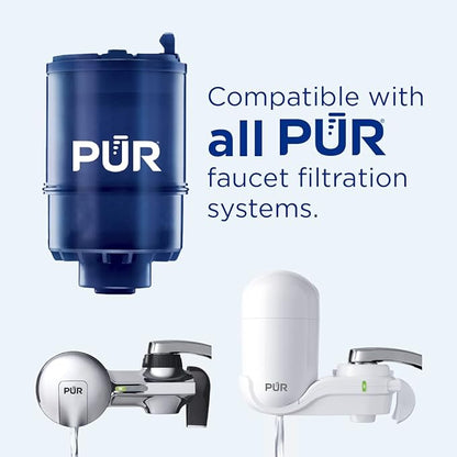 PUR Plus Mineral Core Faucet Mount Water Filter Replacement, 6 Pack for 18-Month Supply, Compatible Water Filter for Sink Faucet PUR Filtration Systems (RF-9999)