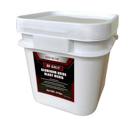 Aluminum Oxide 14 LBS 80 GRIT Medium to Fine Sand Blasting Abrasive Media for Blasting Cabinet or Blasting Guns