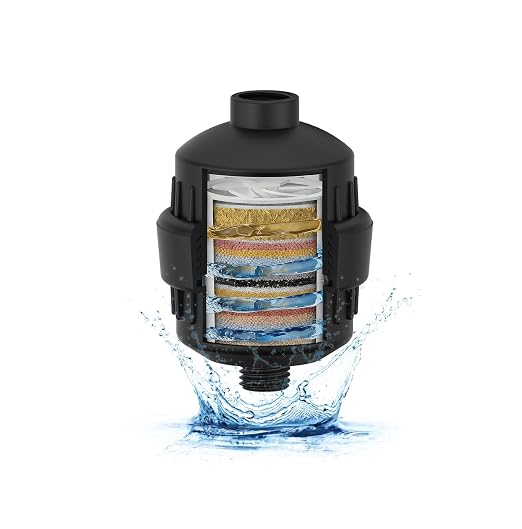 High Output Revitalizing Shower Filter with KDF55,Hard Water Softener Removes 99% Chlorine, Fluoride, Lead & Chemicals. Reduces Eczema,Dandruff,Scale Buildup, Revitalizes Skin, Hair&Nails, Matte Black