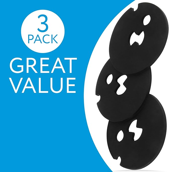 IMPRESA Water Softener Venturi Gasket Replacement - Compatible with Whirlpool, Kenmore Elite & Ecodyne - Pack of 3-3 Silicone Water Softener Gaskets - Fits Part 7204362 & 7253808