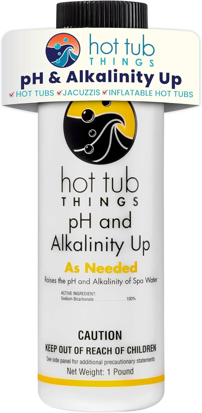 Hot Tub Things pH Up & Alkalinity Increaser for Hot Tub, Pool & Spa – pH Plus & Alkaline Up, Alkalinity Booster, Maintain Balance Water Quality & Prevent Corrosion – Spa pH Increaser – 1 Pound