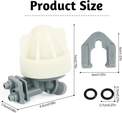 Water Softener Nozzle and Venturi Assembly 7187065 Replacement, Compatible with GE, Kenmore, Morton, Whirlpool, NorthStar, Rheem Replaces 7214969, 7165704, 7238450 and WS15X10027 WS15X10046