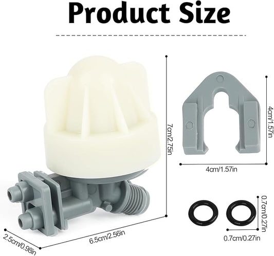 Water Softener Nozzle and Venturi Assembly 7187065 Replacement, Compatible with GE, Kenmore, Morton, Whirlpool, NorthStar, Rheem Replaces 7214969, 7165704, 7238450 and WS15X10027 WS15X10046