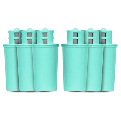 Crystal Quest Alkalizing Water Filter Pitcher Cartridge - Advanced Filtration for Clean, Healthy Water, Enhances Mineralization, Long-Lasting Design, Easy Installation - 1,000 Gallons [Pack of 6]