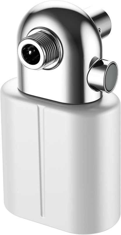 Veken Shower Filter to Reduce Chlorine, KDF Shower Head Filters with Activated Carbon and Calcium Sulfite for Filtered Shower Water, Filtro Para Ducha De Baño, One-Press Replacement, White