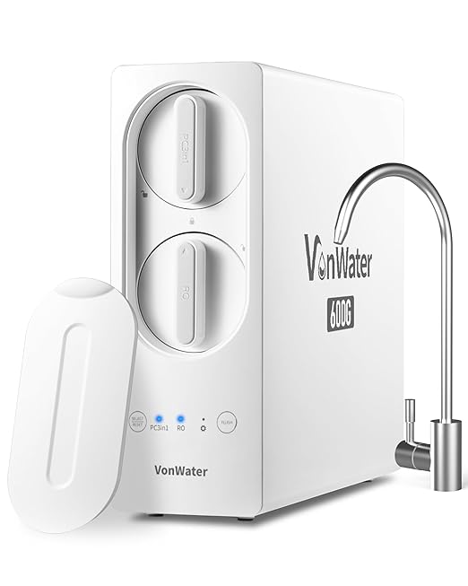 600GPD Under Sink RO Water Filtration, 7 Stage Tankless Reverse Osmosis Water Filter System, NSF/ANSI 372 Certified, 2:1 Pure to Waste, TDS, PFAS Reduction