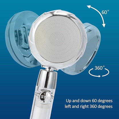 RV handheld shower head with filter for hard water | camper shower head with hose and on off switch | High pressure shower head replacement for Marine、boat、Motor Home
