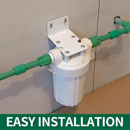 Whole House Water Filtration System, 7.09” x 13.39” Sediment Pre-Filter, PP Cotton Cartridge, Large White Housing for Well & City Water