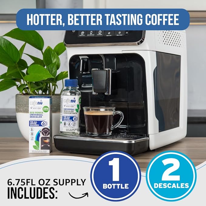 Caffenu Complete Coffee Machine Care Bundle - Descaling Solution & Cleaning Pods Set