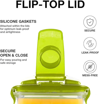 LocknLock Aqua Fridge Door Water Jug | Clear Pitcher | BPA Free Plastic Pitcher with Lid | 3 Quart Pitcher with Lid for Water, Juice, Tea & More Beverages, Green