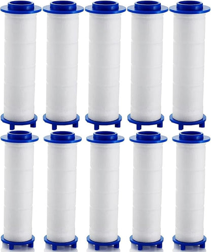10/20 Pcs Ion Drops Shower Head Filters, Showerhead Filters, PP Cotton Replacement Cartridge, Suitable for Various Specifications of Shower Heads (A10*pc, 2.95 * 0.94 In)