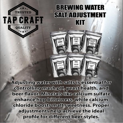Beer Brewing Salts for Water Adjustment & Building Regional Water Profiles