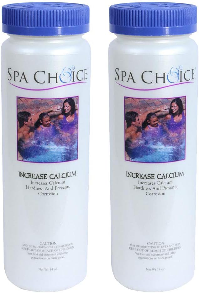 SpaChoice 14-Ounces 2-Pack Premium Increase Calcium, Calcium Hardness Increaser Hot Tub, Made in USA