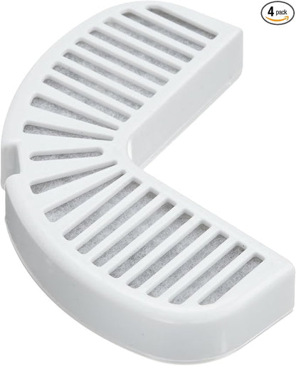 Pioneer Pet Water Fountain Replacement Filters – 4 Pack - fits Raindrop Stainless Steel and Big Max Ceramic Fountains – Easy to Change, Carbon Water Filter (3014)