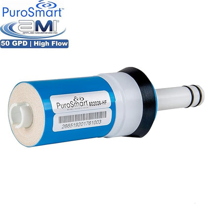 Replacement RO Membrane High Flow System | High Flow 50 GPD | Fits Countertop and Faucet Mount Systems Applied Membranes, Inc. Model 502026-HF