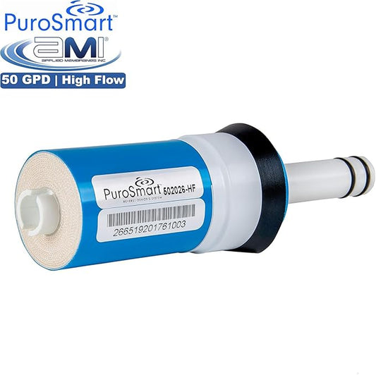 Replacement RO Membrane High Flow System | High Flow 50 GPD | Fits Countertop and Faucet Mount Systems Applied Membranes, Inc. Model 502026-HF