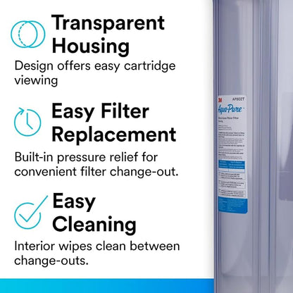 3M Aqua-Pure AP800 Series Whole House Filter Housing AP802T, 5639204, Large Diameter
