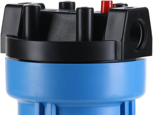 Hydronix HF5-20BLBK34PR Water Filter Housing 20" RO, Whole House, Hydroponics - 3/4" Ports, Blue Body w/PR