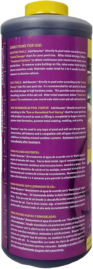 EASYCARE 22032 Beautec Ultimate Calcium Preventative, Salt Cell Protector & New Pool Startup, 32 Fl. Oz Bottle