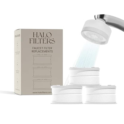 Faucet Filter – Bathroom Faucet Filter for Men & Women, Skincare & Hydration, Vitamin C-Infused, Reduces Chlorine, Advanced Filtration (Replacement Filter)