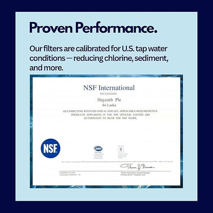 FonsGuard Water Faucet Filter, for Kitchen Sink and Bathroom Sink, for Tap Water, NSF Certified, High Efficiency Removes 99% Chlorine & Odor, Easy Installation (1 Filter System with 1 Filter)