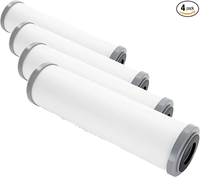 Camco TastePURE 5-Micron Replacement Significantly Reduces Sediment, Taste, Odor and Chlorine | Prolongs Your Carbon Block Filter (40637) (Pack of 4)