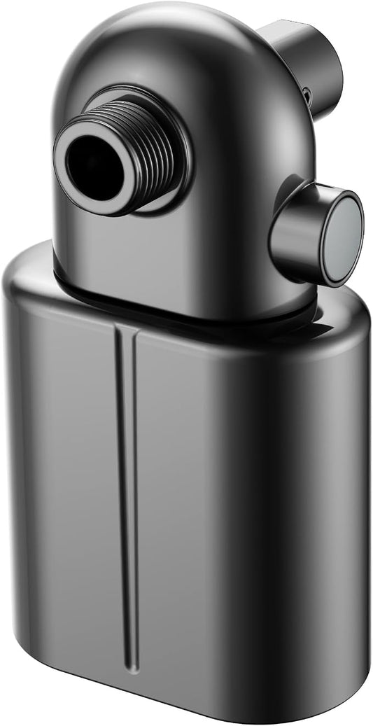 Veken Shower Filter to Reduce Chlorine, KDF Shower Head Filters with Activated Carbon and Calcium Sulfite for Filtered Shower Water, Filtro Para Ducha De Baño, One-Press Replacement, Matte Black