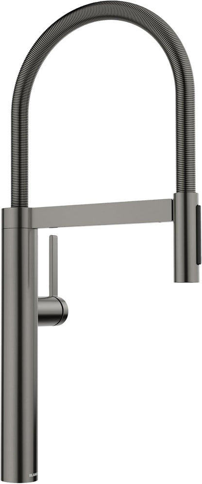 Blanco 527475 Culina II Pull-Down Semi-Pro Kitchen Faucet - 1.5 GPM - Satin Dark Steel