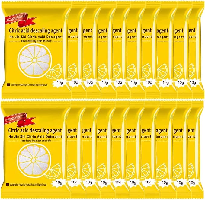 Truey Citric Acid Descaling Agent,Individually Wrapped Descaler(10 packs) | Food Grade Concentrated Powder, Individually Wrapped Descalers for Kettles, household cleaner