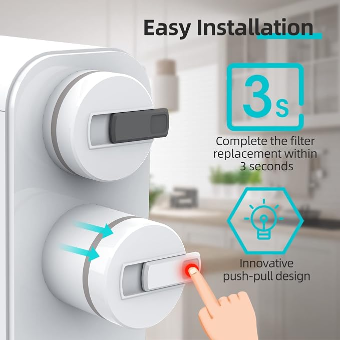 PUREPLUS UTR400A-RO Filter, Replacement for UTR400A Reverse Osmosis System, 2nd Stage, Reduces Heavy Metals such as Lead, Mercury, Cadmium, Arsenic, 1PACK