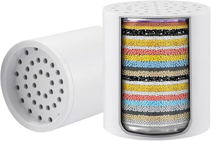 Ibergrif 20 Stage Shower Filter Replacement Cartridge - Shower Head Filter for Hard Water High Output, Remove Chlorine & Impurities, Improves Skin & Hair Condition, Reduces Dry Itchy Skin, Dandruff