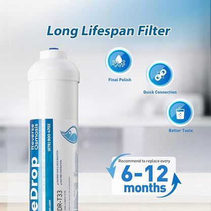 PureDrop PDR-T33 5th Stage Inline Post Carbon Filter Replacement Cartridge