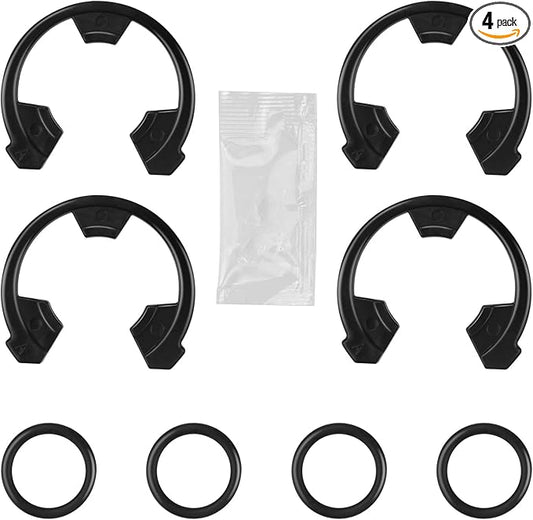 7337563 Water Softener Clip Kit (WS60X10004, 1205500, 7116713, 1205500) and O-Ring Kit (7337571, 7170288, STD302213, WS03X10025) Compatible with Kenmore, GE, EcoPure, Sears